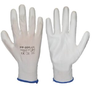 Rękawice robocze Poliuretan białe PP-004 rozmiar 9